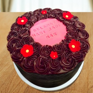 Floral chocolate cake Online Cake Delivery Delivery Jaipur, Rajasthan