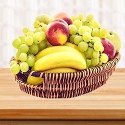 Decorated fruit basket
