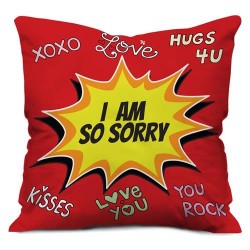 Cute Sorry cushion with filler