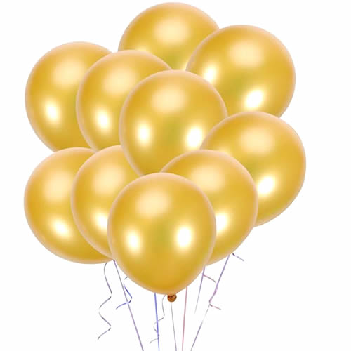 Send Gold metallic helium balloon Online Free Delivery Gift Jaipur