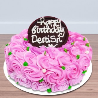 Happy birthday flowery cake Online Cake Delivery Delivery Jaipur, Rajasthan