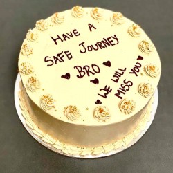 Have a safe journey bro butterscotch cake
