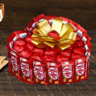 Sweet kitkat and homemade chocolate bouquet Chocolate Delivery Jaipur, Rajasthan