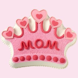 Crown shape cake for mom