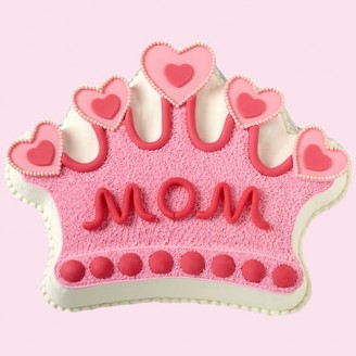 Crown shape cake for mom Mothers Day Special Delivery Jaipur, Rajasthan