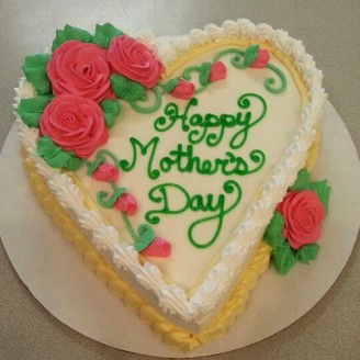 Heart shape mothers day cake Mothers Day Special Delivery Jaipur, Rajasthan