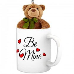 Be mine mug with cute teddy