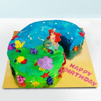 Ocean theme digit cake for girls Online Cake Delivery Delivery Jaipur, Rajasthan