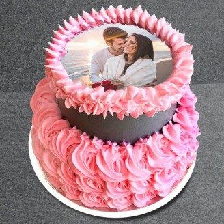 Photo cake for couples Online Cake Delivery Delivery Jaipur, Rajasthan