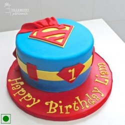 Super Boy Super Girl Pinata Surprise Cake - White Spatula