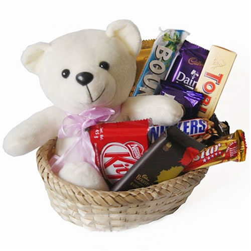 teddy bear and chocolate