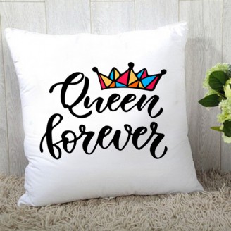 Queen forever cushion with filler Gifts for sister Delivery Jaipur, Rajasthan