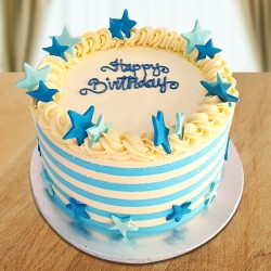 Star design birthday cake