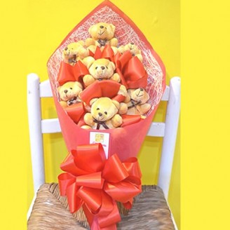 Special teddy bouquet Teddy Delivery Jaipur, Rajasthan