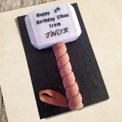 Thor hammer birthday special cake