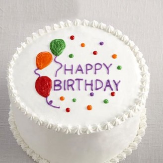 Vanilla Birthday Cake Online Cake Delivery Delivery Jaipur, Rajasthan