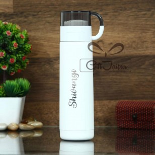 Personalized Thermostat White Flask- 500ml