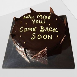 Will miss you chocolate flavor cake