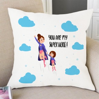 You are my super hero cushion with filler for mom Mothers Day Special Delivery Jaipur, Rajasthan