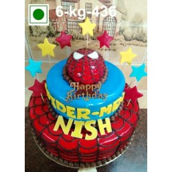 SpiderMan Birthday Party cake