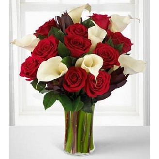 Red rose and Lily Online flower delivery in Jaipur Delivery Jaipur, Rajasthan