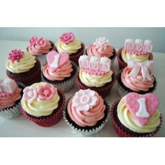 First birthday girl cupcakes Birthday Gifts Delivery Jaipur, Rajasthan