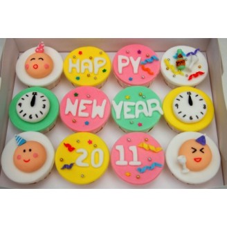 New year 2016 cupcakes Delivery Jaipur, Rajasthan