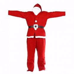 Christmas Santa Claus Costume Suit Outfit For Men